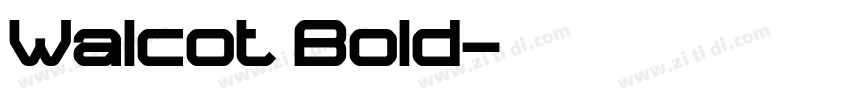 Walcot Bold字体转换